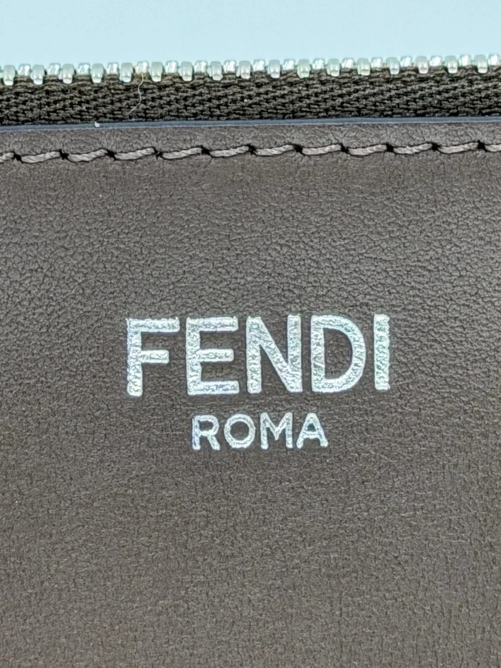 Fendi Limited Edition 100th Anniversary Leather Zip Pouch w/Squirrel Pom Charm🐿️ - Picture 4 of 15